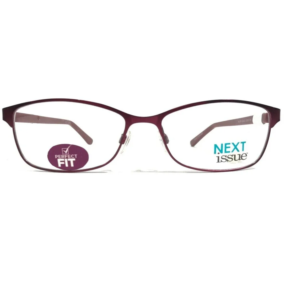 Next Issue AN 197 COL 30 Eyeglasses Frames Red Square Half Rim 52-15-140